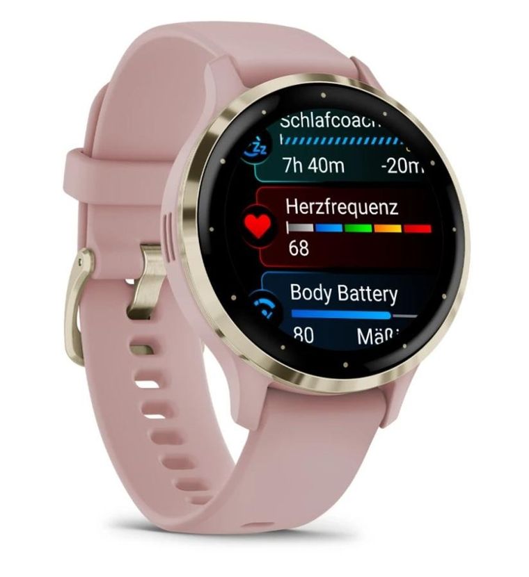 Garmin, Zegarek, Venu 3S 41mm Golden Rose