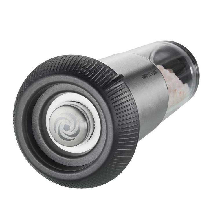 Gefu, młynek do soli i pieprzu, X-Plosion®, rozmiarl, srebrny