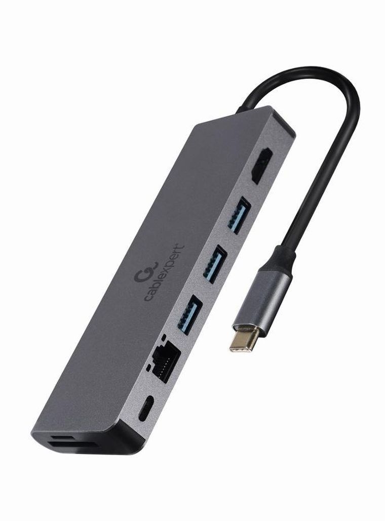 Gembird, multi adapter USB-C, 5w1