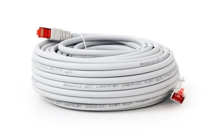 Gembird, patchcord, SFTP RJ45, kat.6A LSZH, 20m, szary