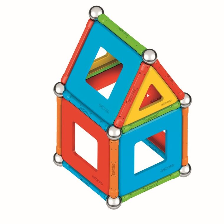 Geomag, Supercolor Panels Recycled, konstrukcyjne klocki magnetyczne, 78 elementów