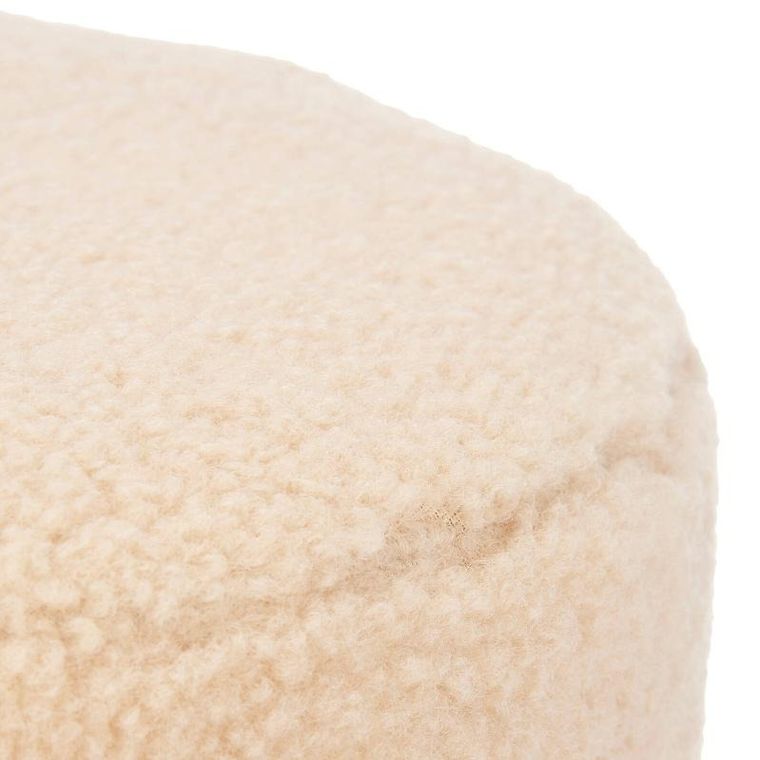 Giftdecor, pufa okrągła, baranek, średnica 32 cm