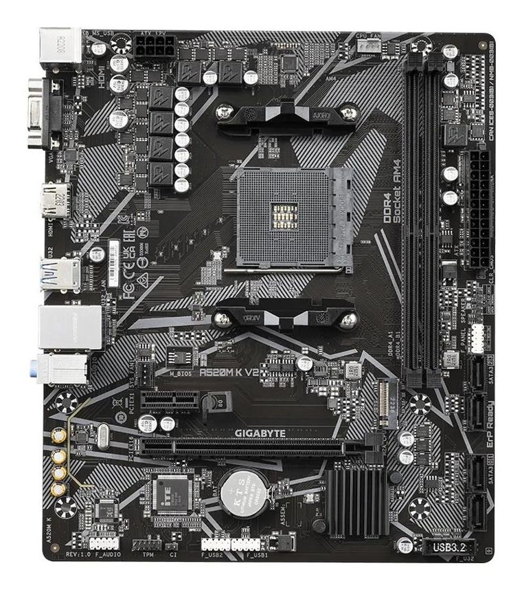 Gigabyte, płyta główna, A520M K V2