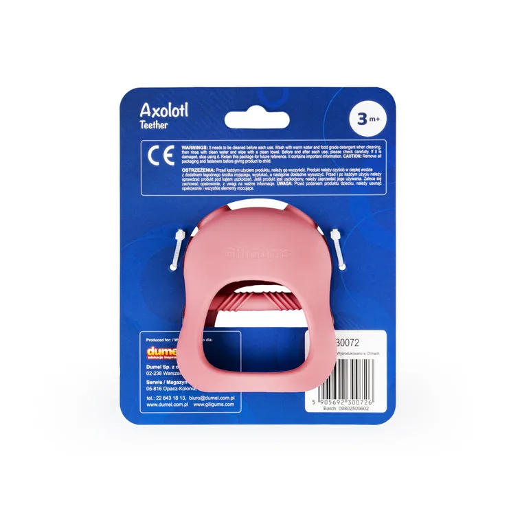 GiliGums, Aksolotl, gryzak, różowy