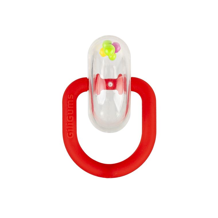 GiliGums, zestaw grzechoczący, czerwony