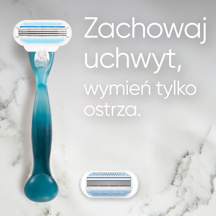 Gillette, Venus, zestaw: maszynka do golenia dla kobiet + 5 ostrzy