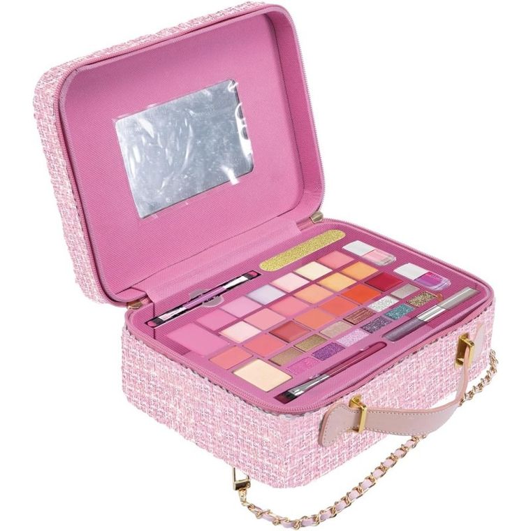 Girabrilla, Maxi, walizka make up, ciemny róż