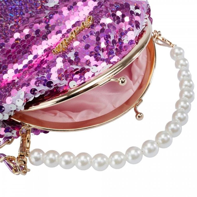 Girabrilla, torebka na ramie, portmonetka, cekinowa