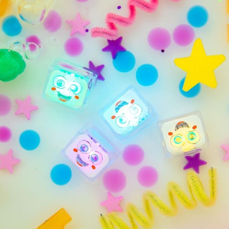 Glo Pals, Party Pal, kostki sensoryczne świecące w wodzie, 4 szt.