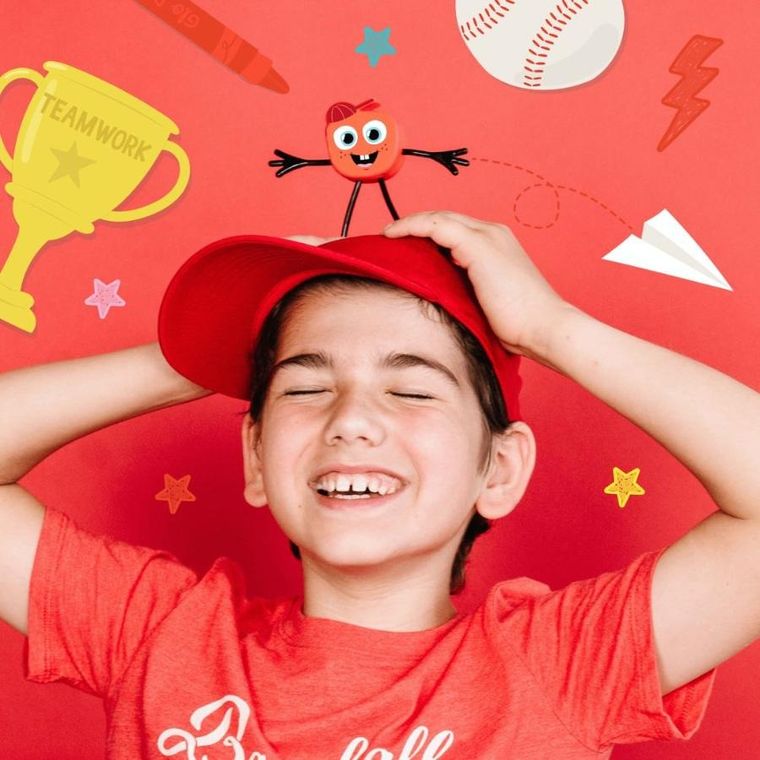 Glo Pals, Sammy, postać do kąpieli i kostki sensoryczne świecące w wodzie, zestaw