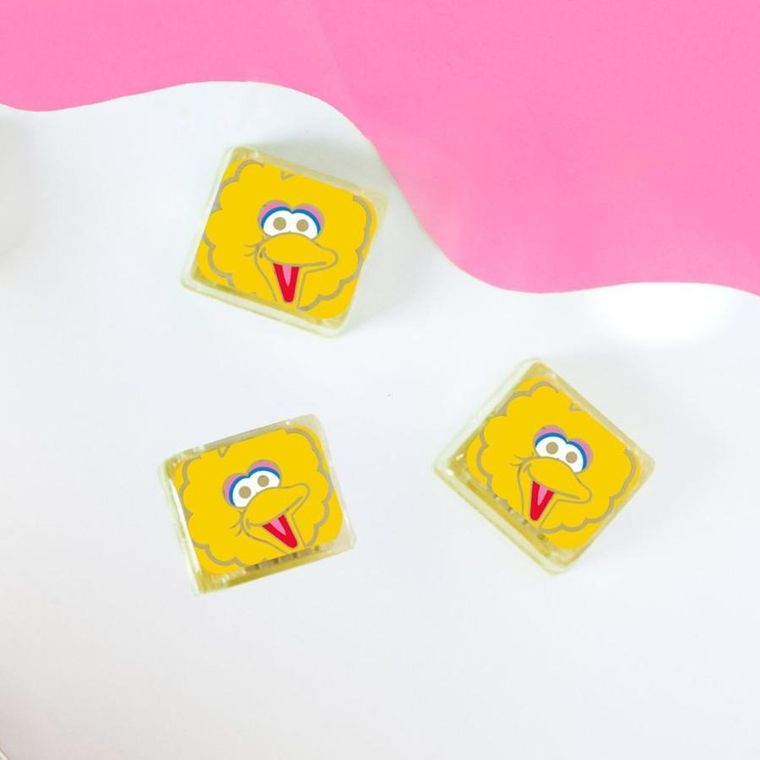 Glo Pals, Ulica Sezamkowa, Wielki Ptak, kostki sensoryczne świecące w wodzie, 4 szt.