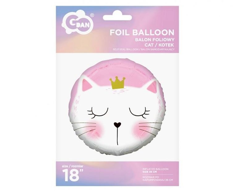 Godan, balon foliowy Kotek, 45 cm