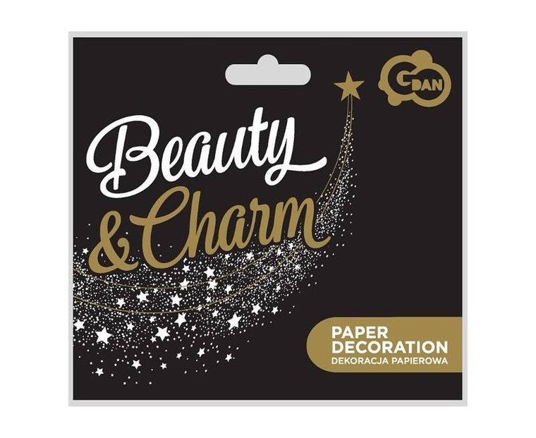 Godan, dekoracja Papierowa B&C, Happy Birthday, złota, 11-14 cm