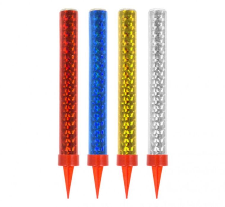 Godan, fontanna tortowa holograficzna, 12 cm, 4 szt.