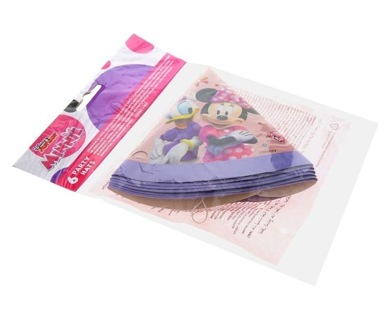 GoDan, Myszka Minnie, czapeczki papierowe, 6 szt.