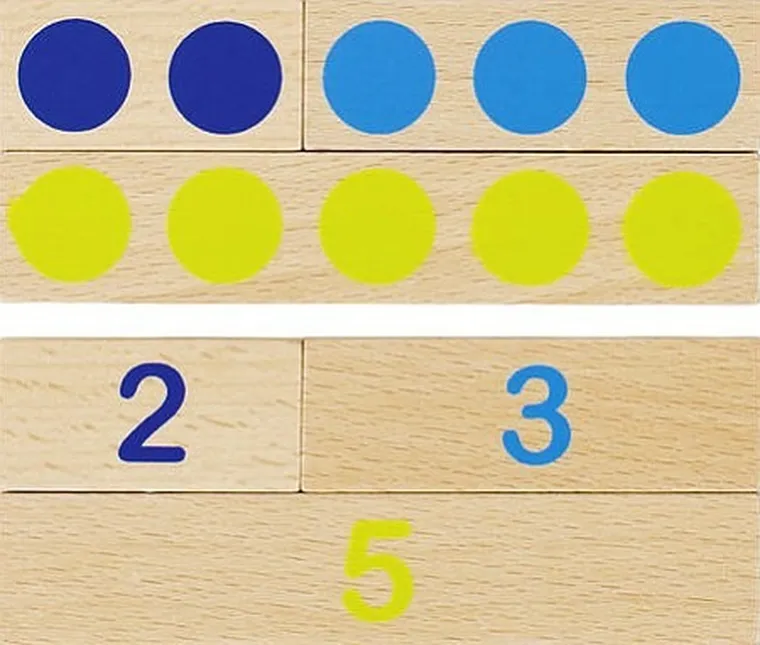 Goki, drewniana tablica matematyczna, 36 elementów