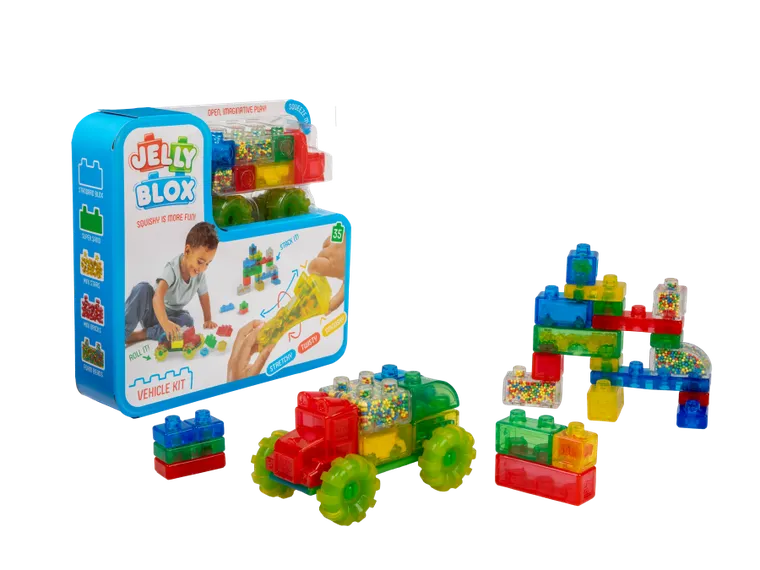 Goliath, Jelly Blox, Vroom, Truck Kit, elastyczne klocki, 35 elementów