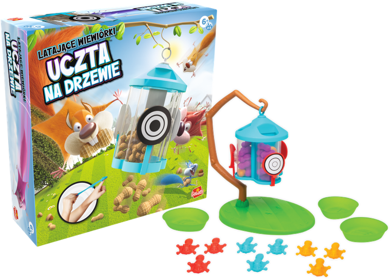 Goliath, Latające Wiewiórki, Uczta na drzewie! gra zręcznościowa