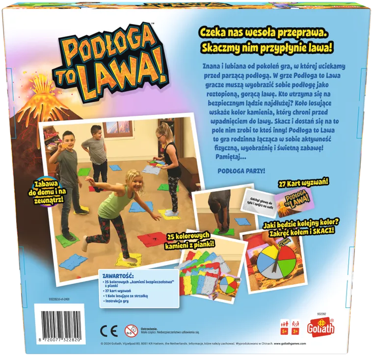 Goliath, Podłoga to lawa, familijna gra zręcznościowa