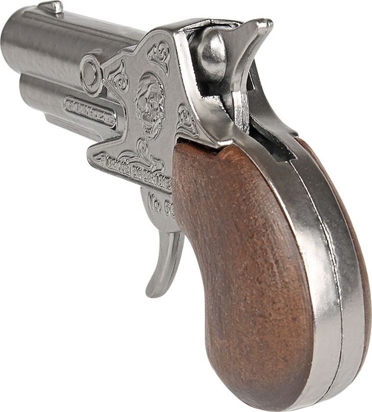 Gonher, mały pistolet pirata, metalowy