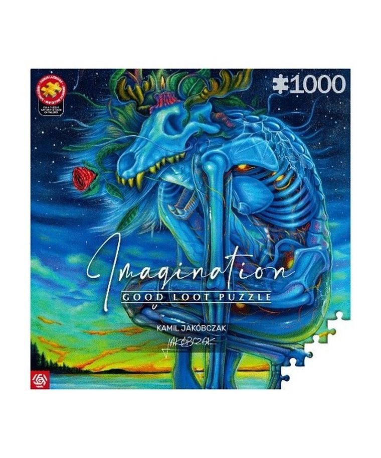 Good Loot, Imagination, Kamil Jakóbczak, Biały Wilk / White Wolf, puzzle, 1000 elementów