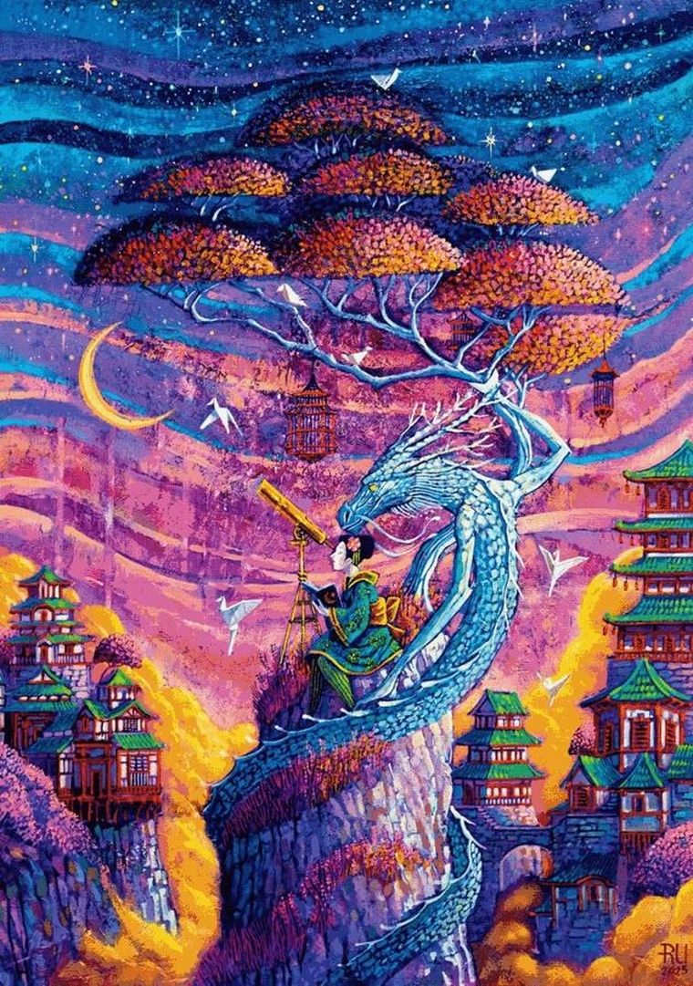 Good Loot, Imagination, Roch Urbaniak Sakura i Ryu, puzzle, 1000 elementów