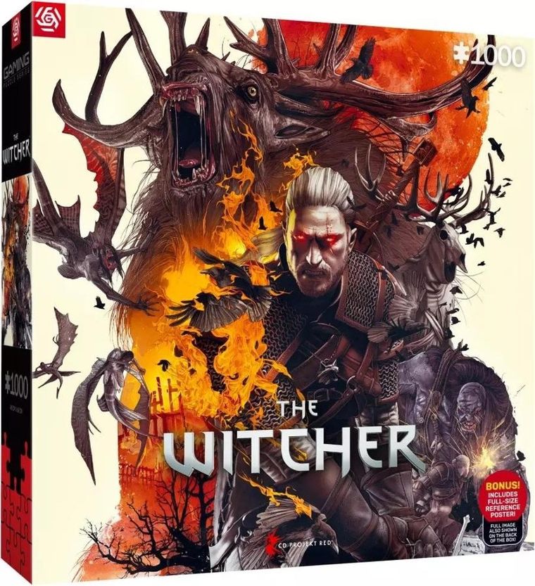 Good Loot, The Witcher, Monsters, puzzle, 1000 elementów
