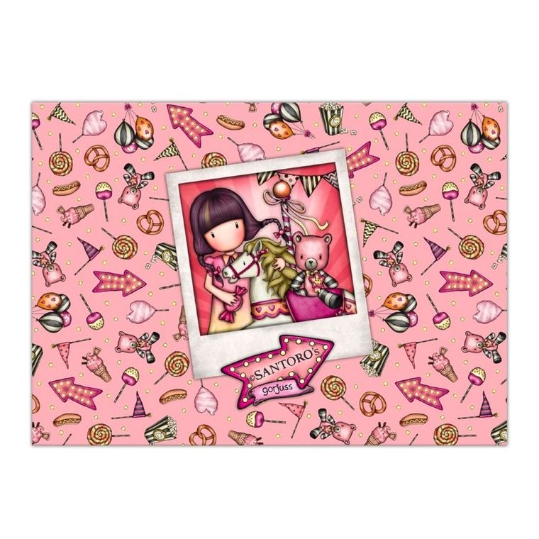 Gorjuss, Fairground, Carousel, First Prize, zestaw teczek A4