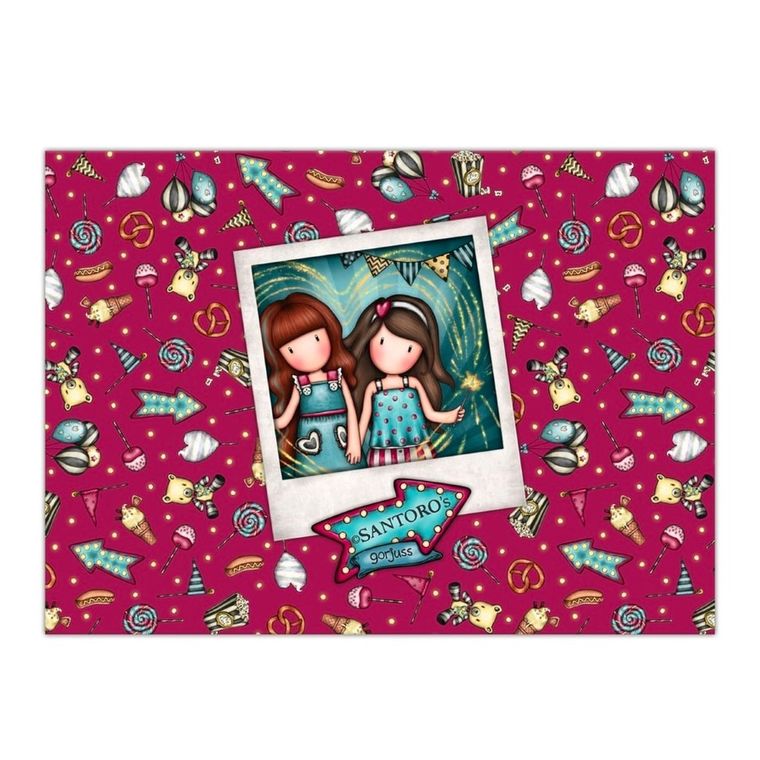 Gorjuss, Fairground, Fireworks, Up and away, zestaw teczek A4