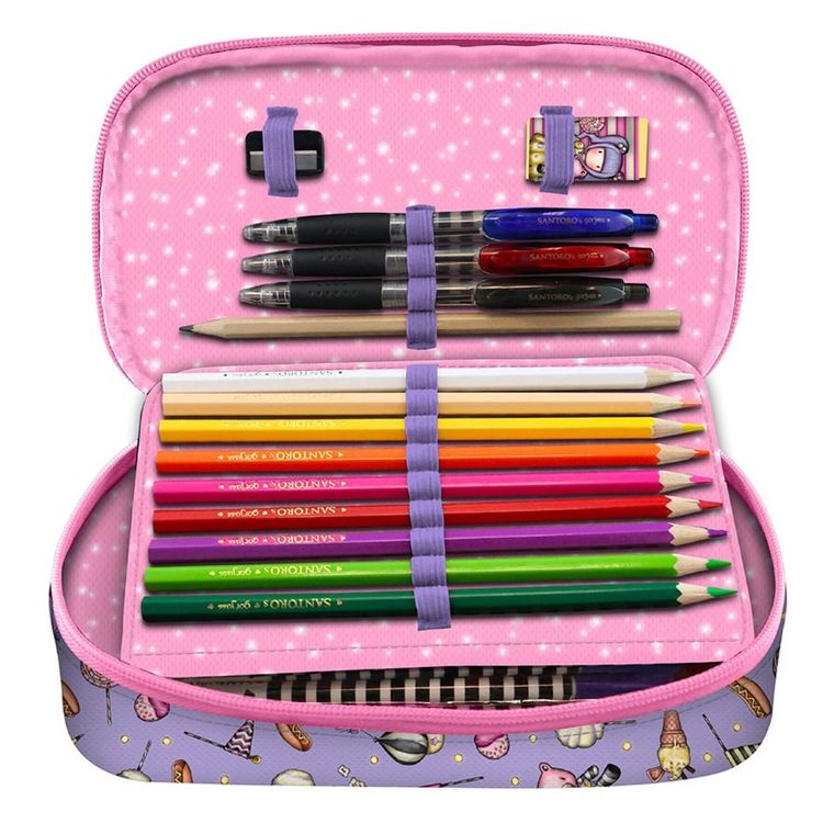 Gorjuss, Fairground, First Prize, 4-częściowy piórnik z wyposażeniem, rozkładany