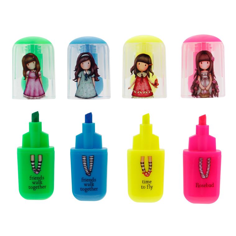 Gorjuss, Friends Walk Together/Rosie/Time to Fly, zestaw zakreślaczy