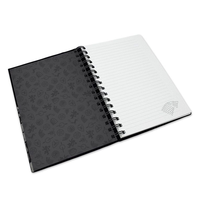 Gra o Tron, Stark, notes z gumką, 1 szt.