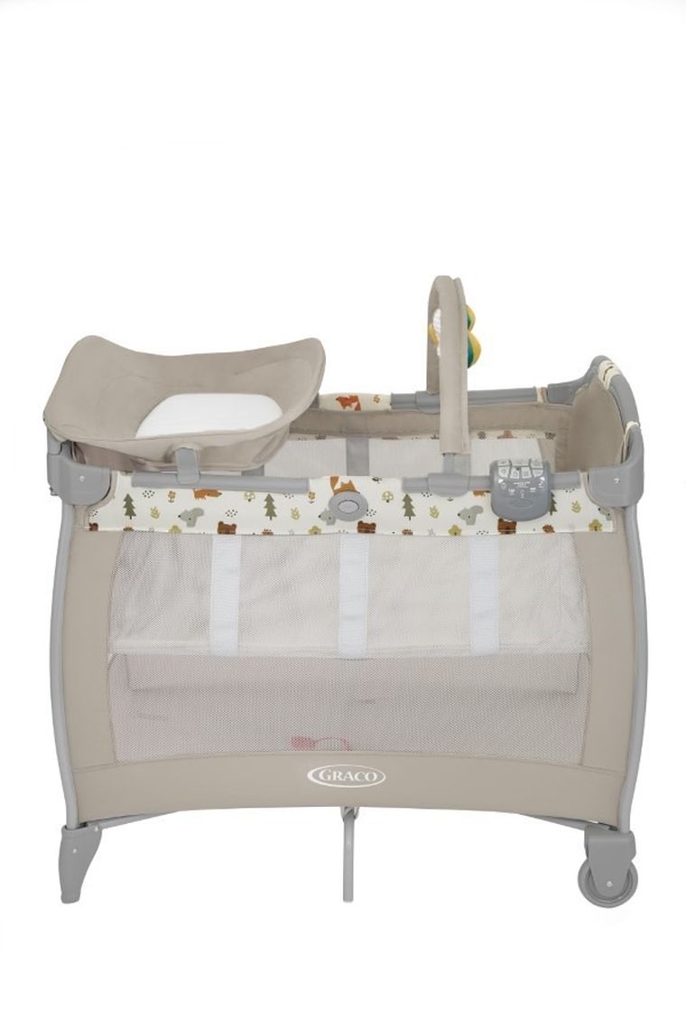 Graco, Contour Electra, łóżeczko niemowlęce z funkcją wibracji, Nature Trail