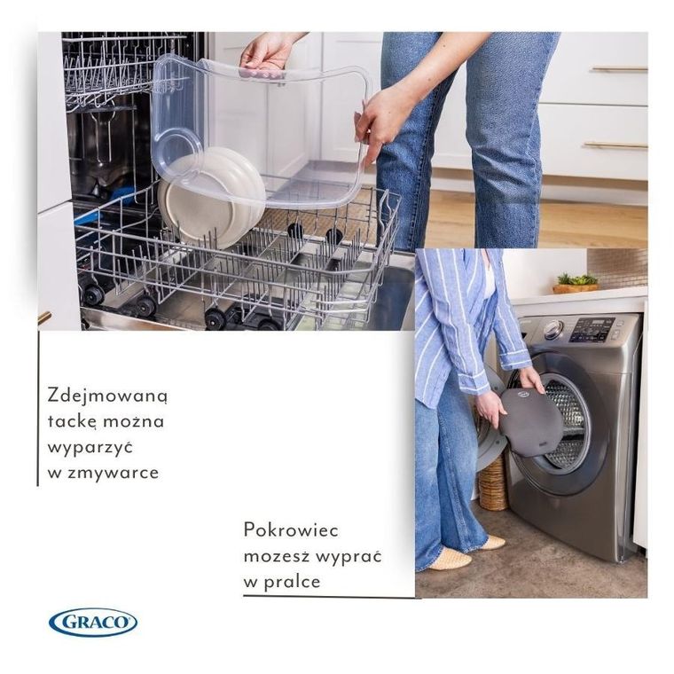 Graco, Presti, krzesełko do karmienia 3w1, duck egg