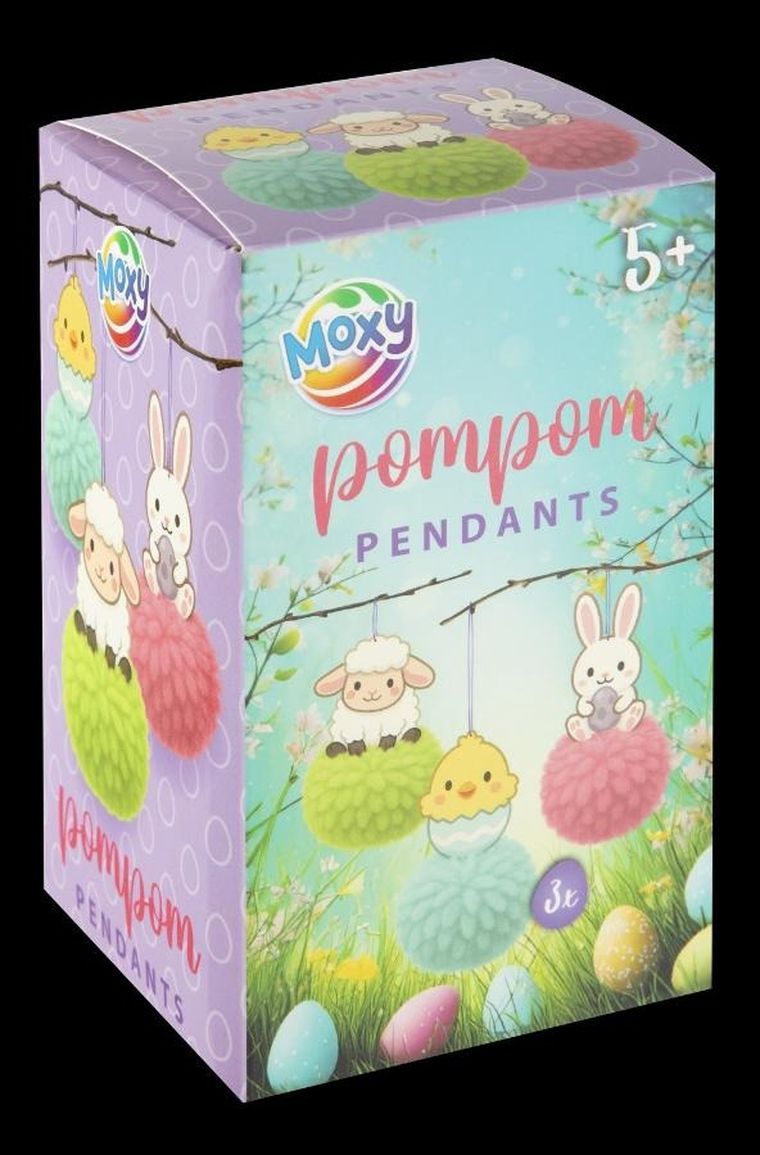 Grafix, Wielkanocne zawieszki z pomponami, zestaw kreatywny