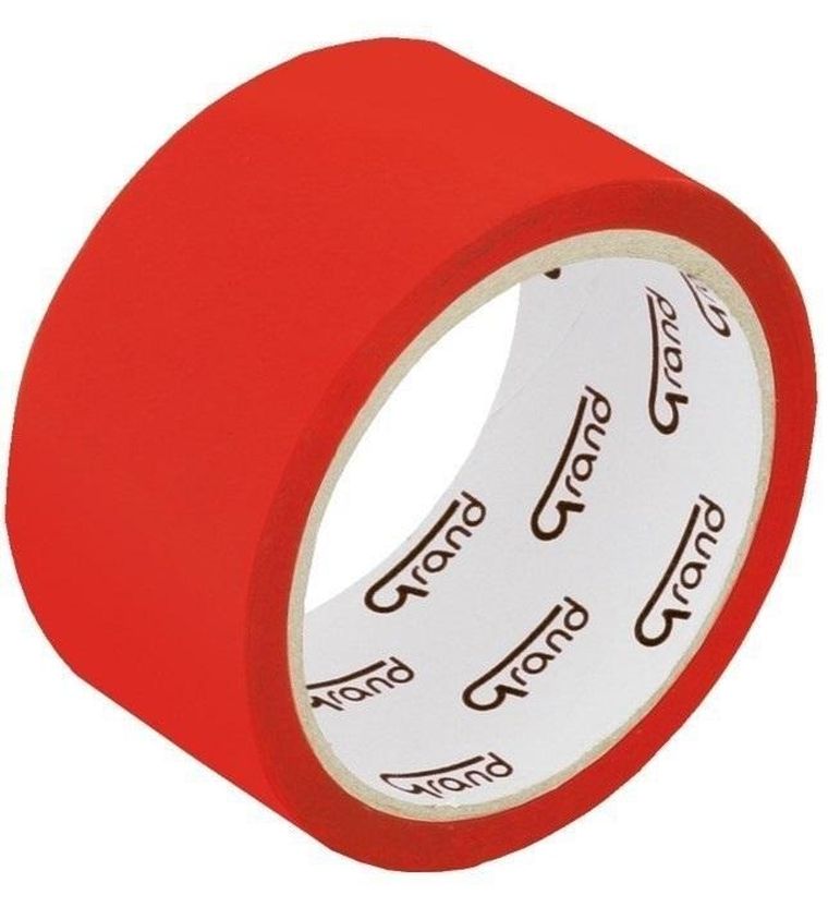 Grand, taśma kolorowa, czerwona, 48 mm x 50m, 6 szt.
