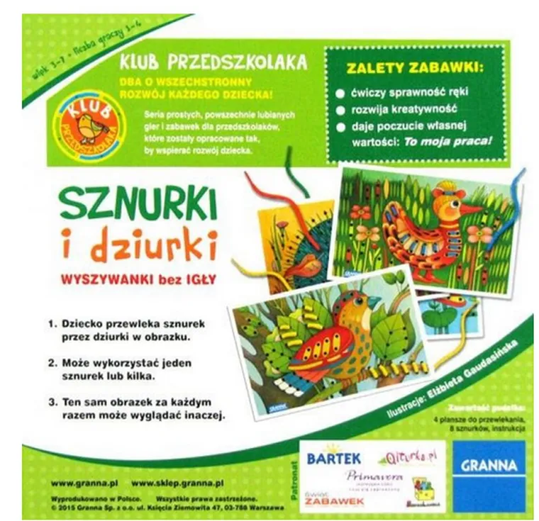 Granna, Sznurki i dziurki, gra edukacyjna