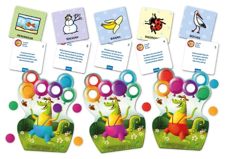 Granna, Zagadki Smoka Obiboka, niebieskie, gra edukacyjna