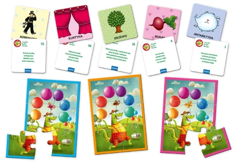 Granna, Zagadki smoka obiboka, zielone, gra edukacyjna