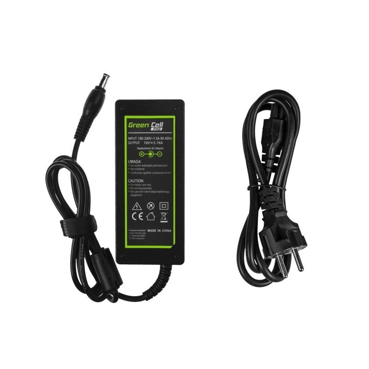 Green Cell, zasilacz, Ad20p Samsung 19v 3.16a 60W