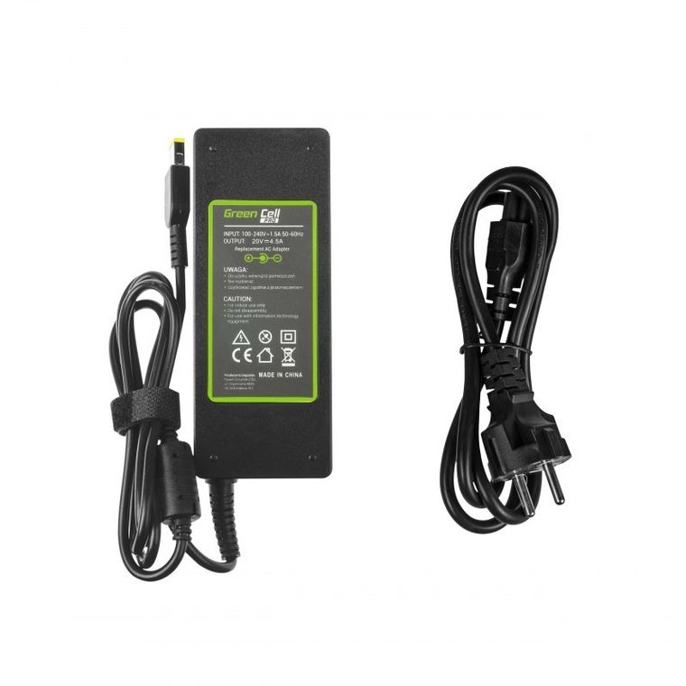 Green Cell, zasilacz, Ad39ap Lenovo 20v 4.5a 90W