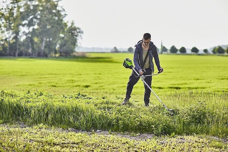 Greenworks, podkaszarka/kosa z uchwytem rowerowym 60V, GD60BCB-2108407