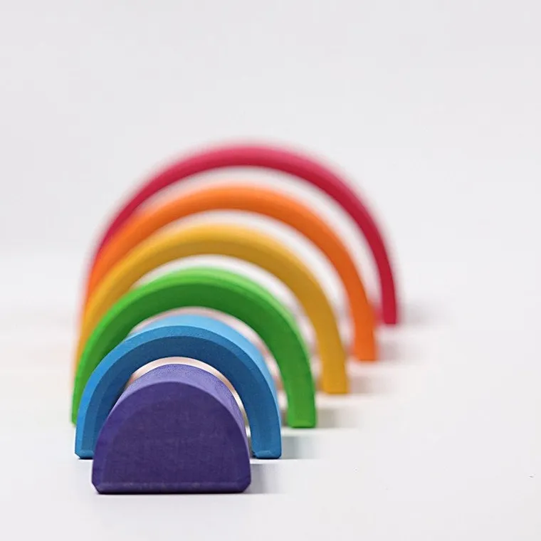 Grimm's, tęcza, klocki drewniane, 6 elementów