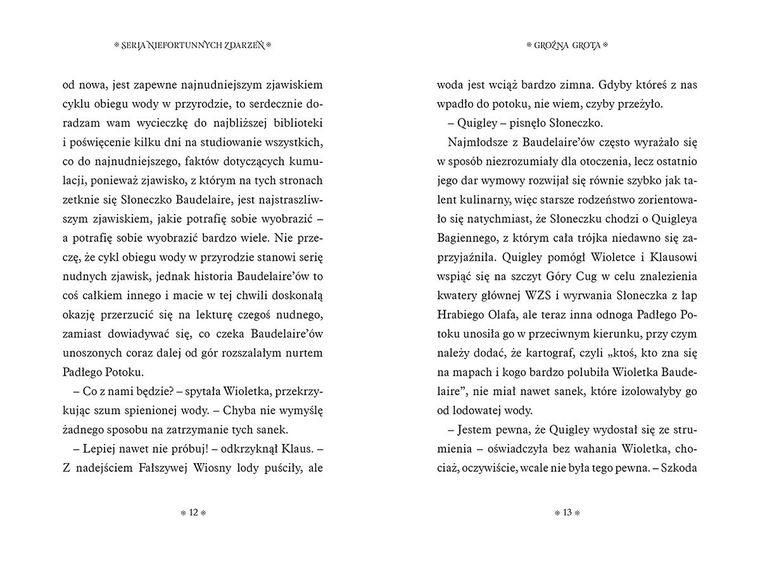 Groźna grota. Seria niefortunnych zdarzeń. Tom 11