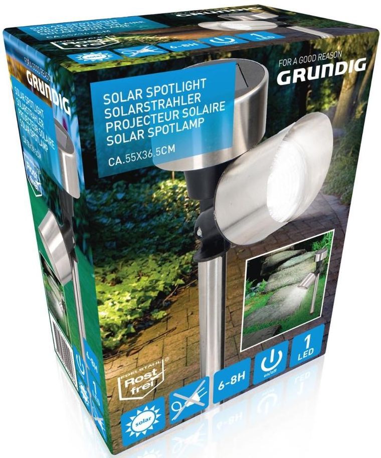 Grundig, lampa solarna, 5,5-35,5 cm