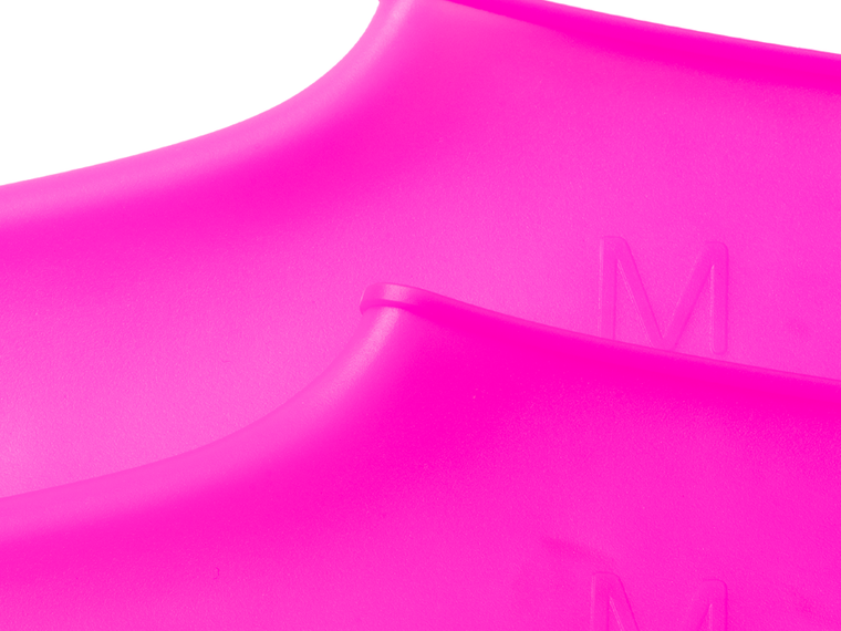 Gumowe wodoodporne ochraniacze na buty, ciemnoróżowe, rozmiar 35-39