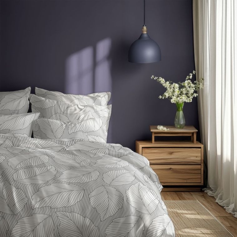 Gusto, Listowie, 2-częściowy komplet pościeli, 100% bawełna, 140-200 cm