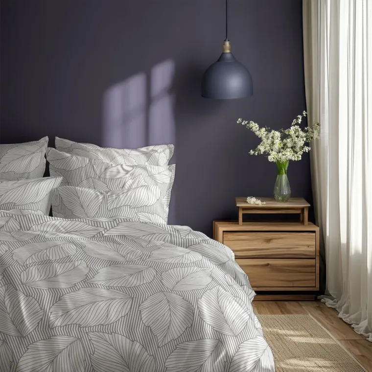 Gusto, Listowie, 3-częściowy komplet pościeli, 100% bawełna, 160-200 cm