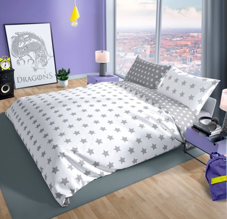 Gwiazdki, 2-częściowy komplet pościeli, 160-200 cm