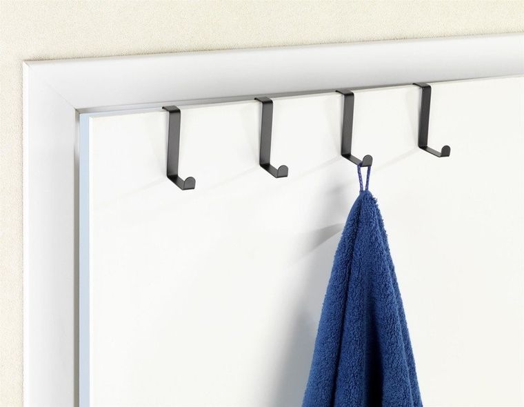 Haczyki na drzwi, 4 szt., metalowe